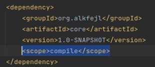 Bad scope: compile