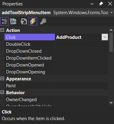Click Event Handler